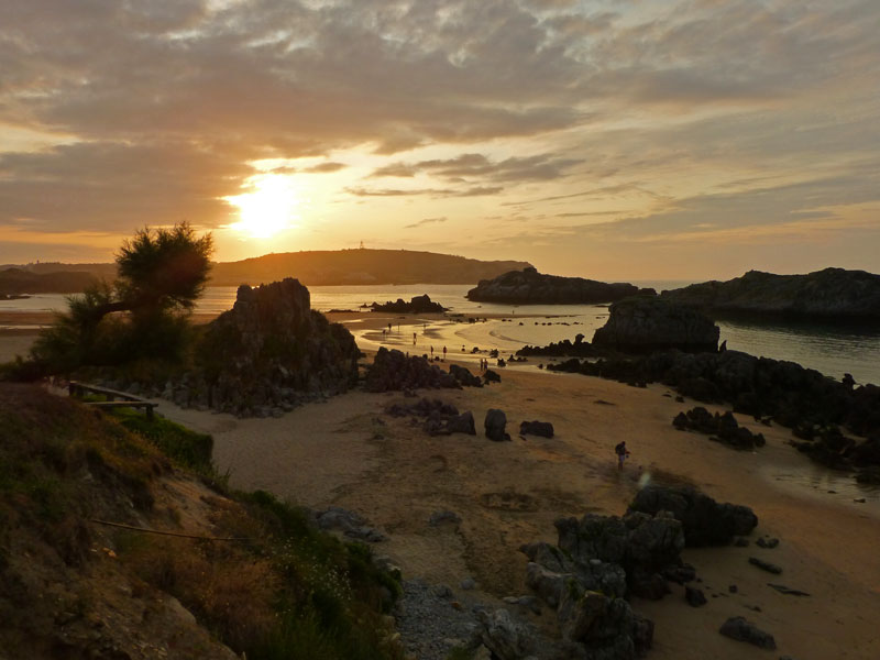 Atardecer playa de Ris