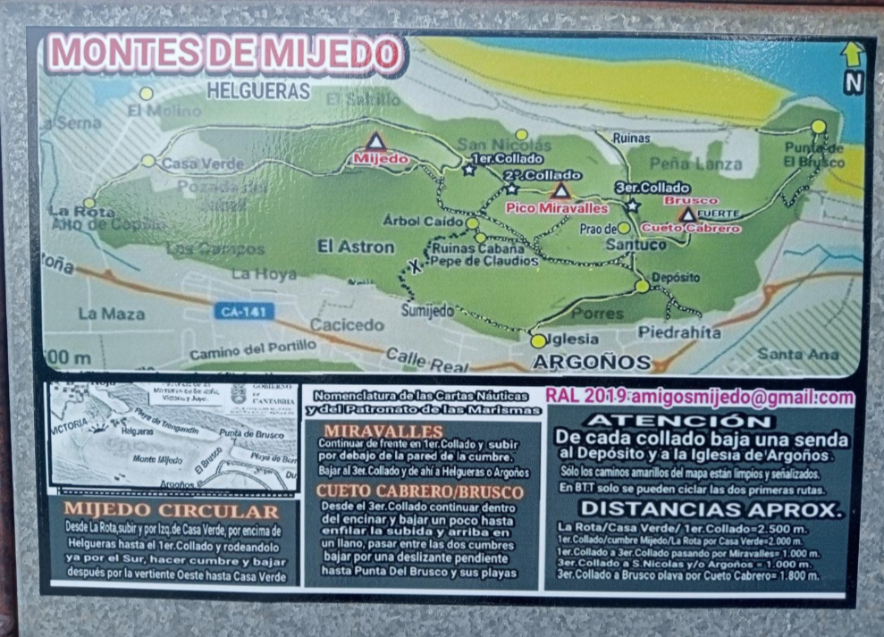 mapa-mijedo mapa del monte Mijedo